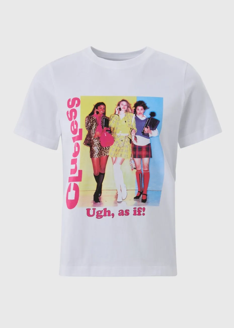 Clueless White As If T-Shirt