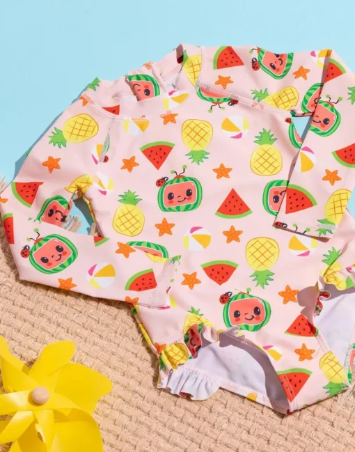 Cocomelon Kids Pink Swimsuit (12 Months-6 Years)