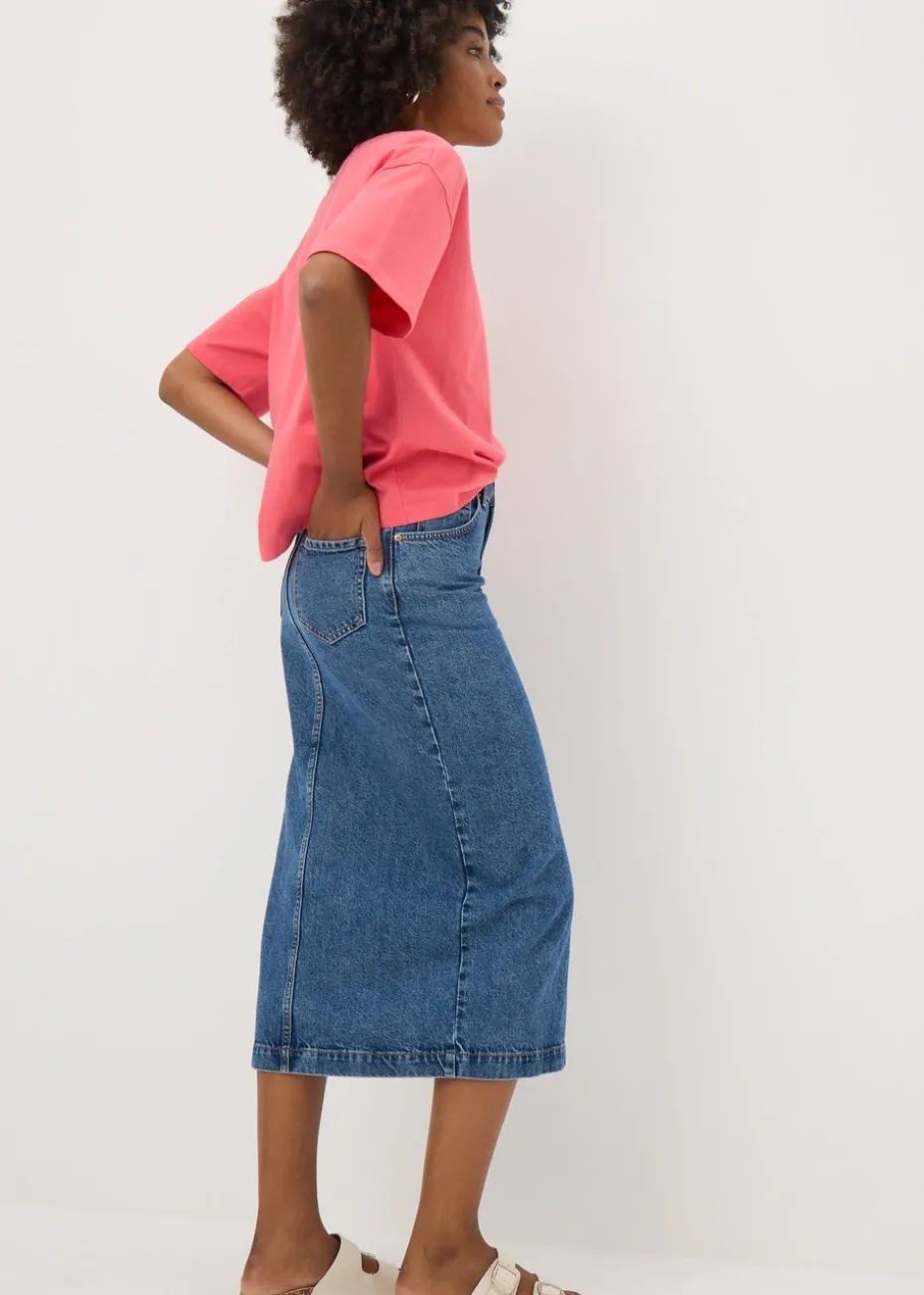 Coral Boxy Short Sleeve T-Shirt