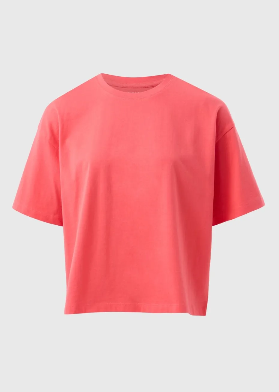 Coral Boxy Short Sleeve T-Shirt