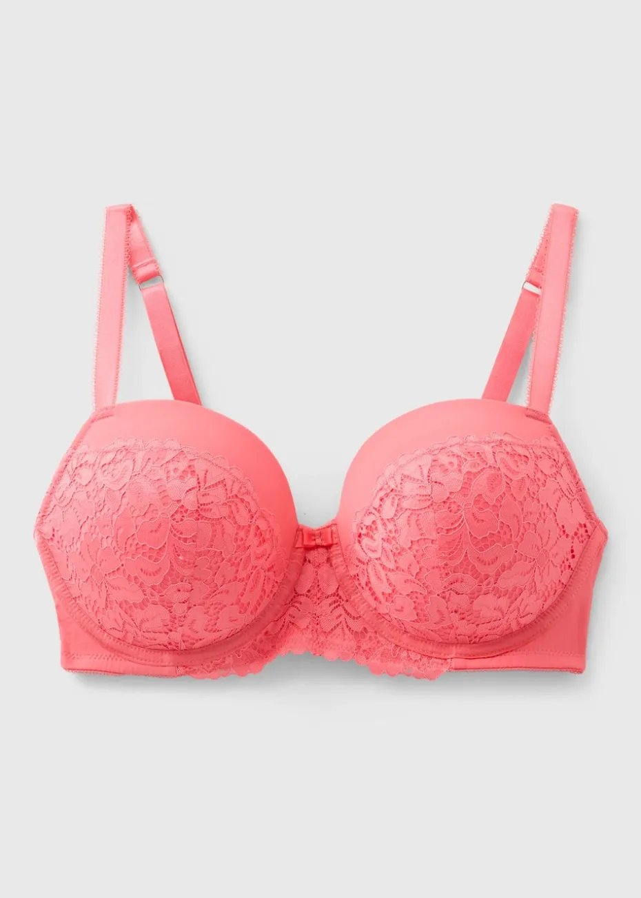 Coral DD+ Lace Detail Padded Bra