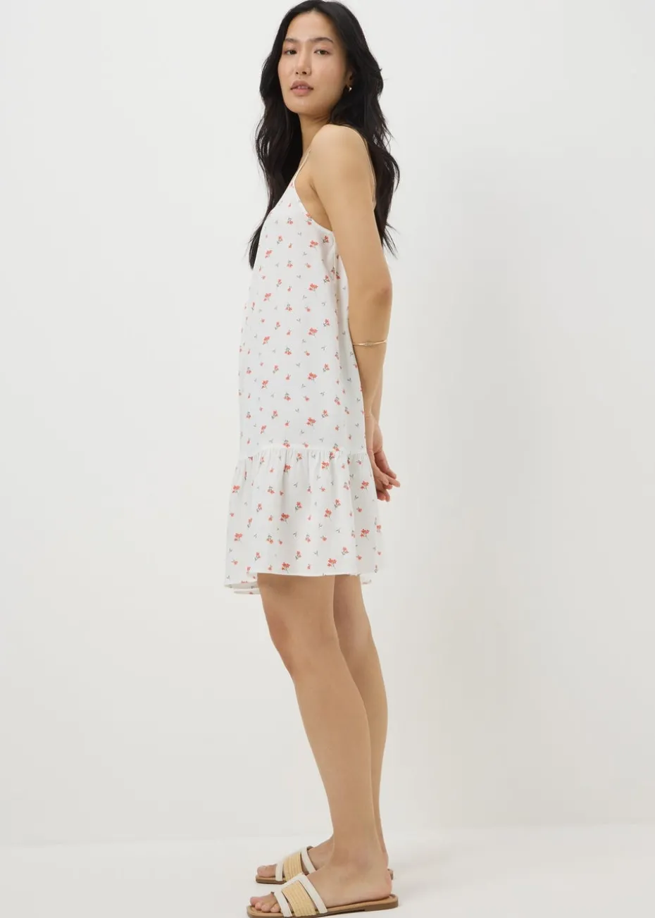 Coral Ditsy Floral Cami Mini Dress