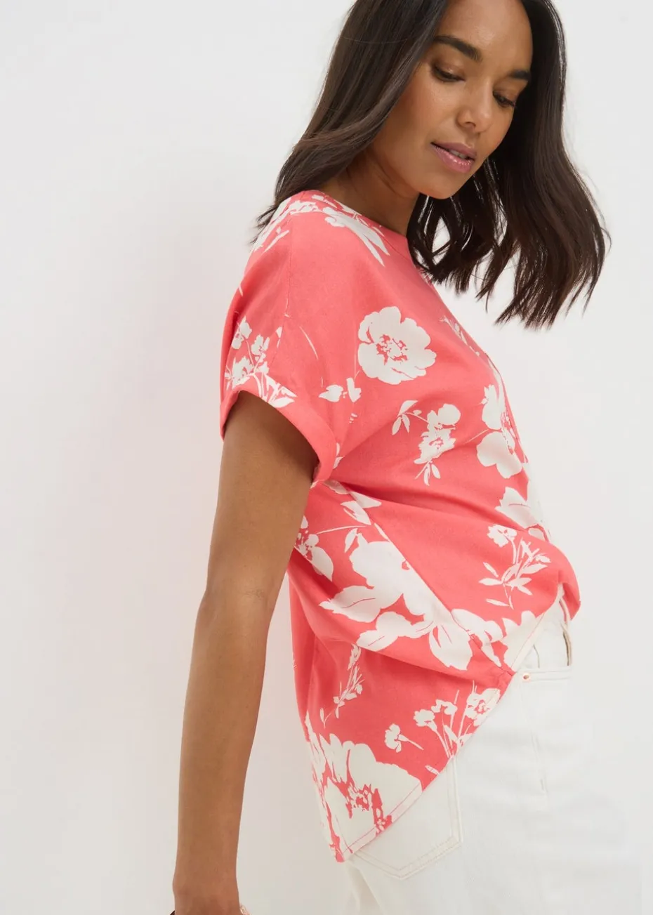 Coral Floral Pocket Box Top