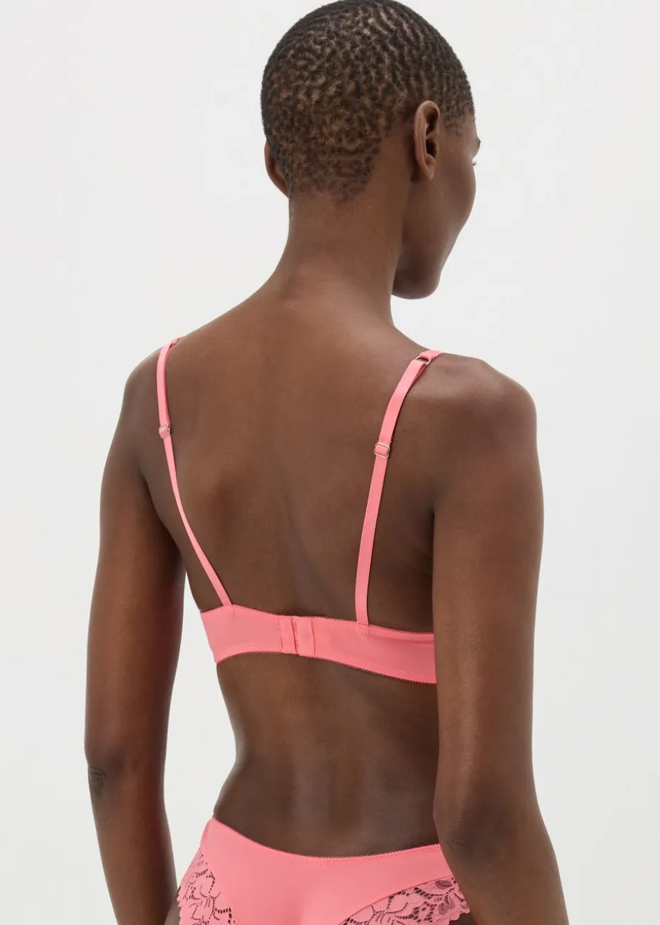 Coral Lace Detail Full Bra