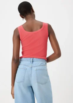Coral Rib Jersey Vest