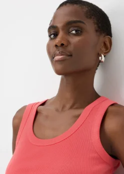 Coral Rib Jersey Vest