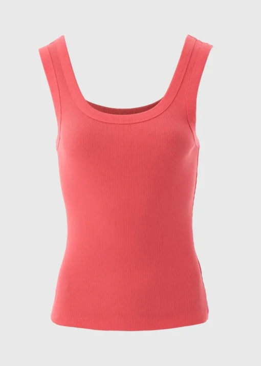 Coral Rib Jersey Vest