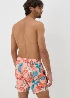 Coral Tropical Swim Shorts