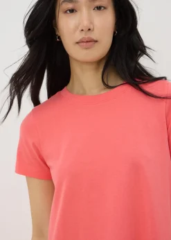 Coral T-Shirt Dress