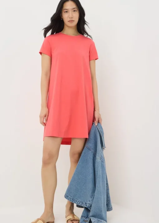 Coral T-Shirt Dress