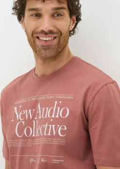 Coral Typography T-Shirt