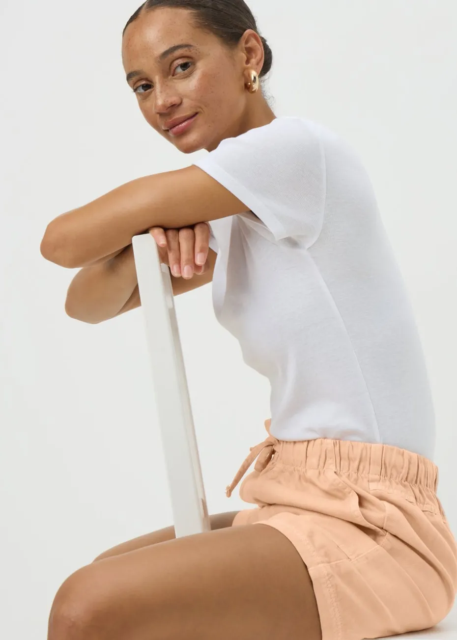 Coral Utility Jogger Shorts