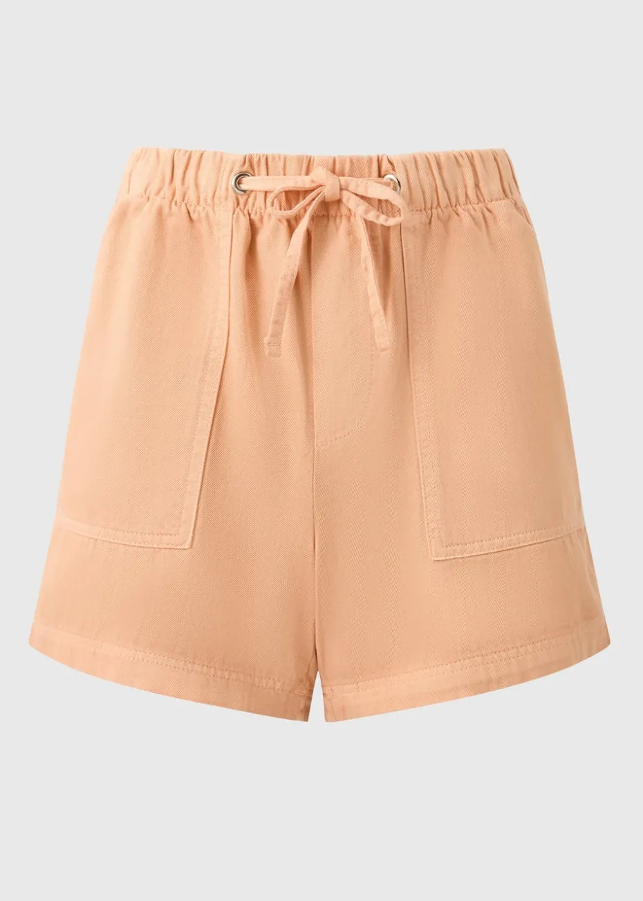Coral Utility Jogger Shorts