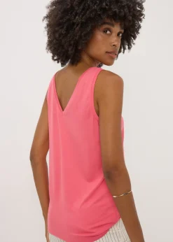 Coral V Neck Vest