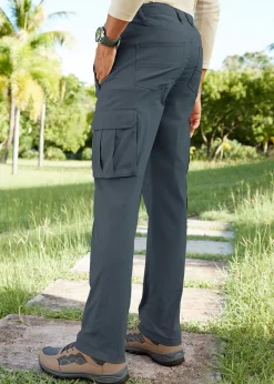 Cotton Traders Azure Blue Quick Dry Stretch Action Trousers