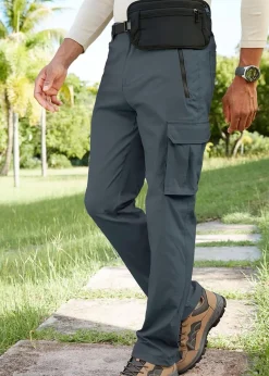 Cotton Traders Azure Blue Quick Dry Stretch Action Trousers