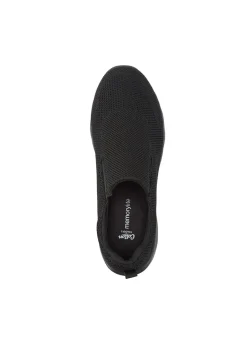Cotton Traders Black Memorylite Slip On Shoes