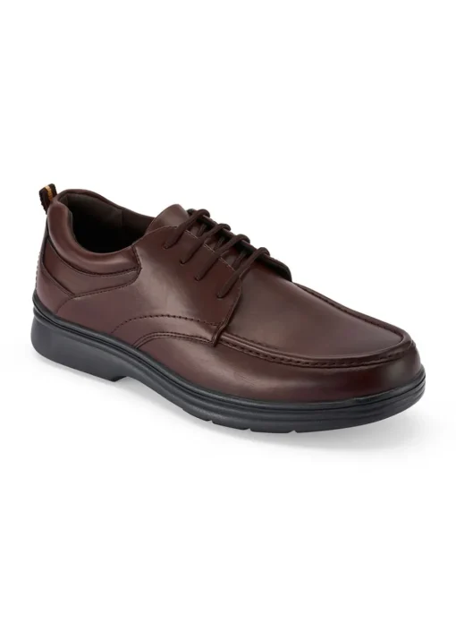 Cotton Traders Brown Core Comfort Lace Up Shoes