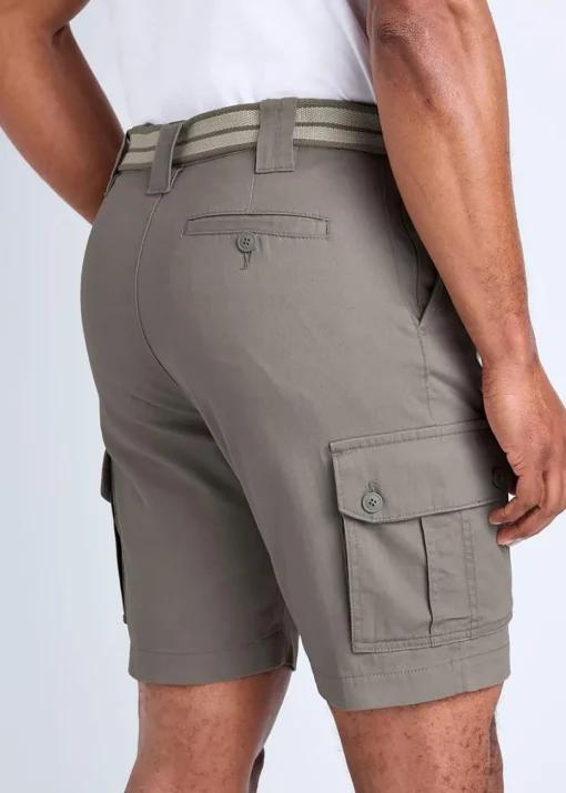 Cotton Traders Charcoal Grey Guinness Cargo Shorts