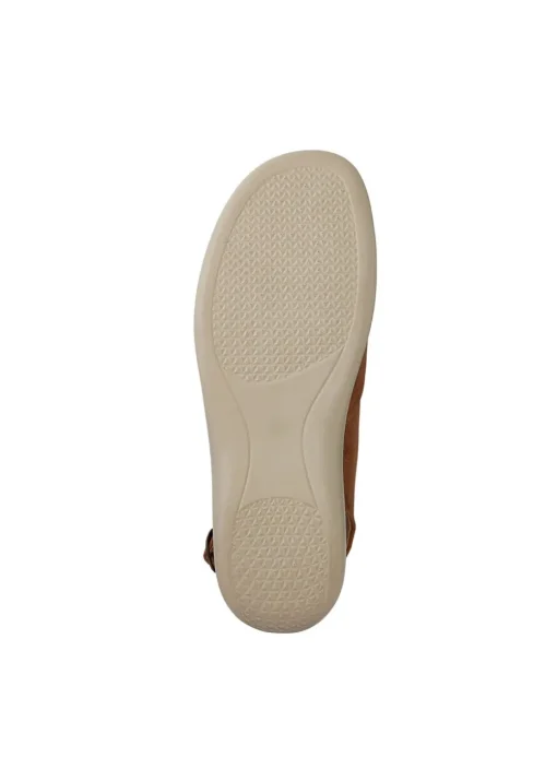 Cotton Traders Chestnut Flexisole Patchwork Peep Toe Sandals