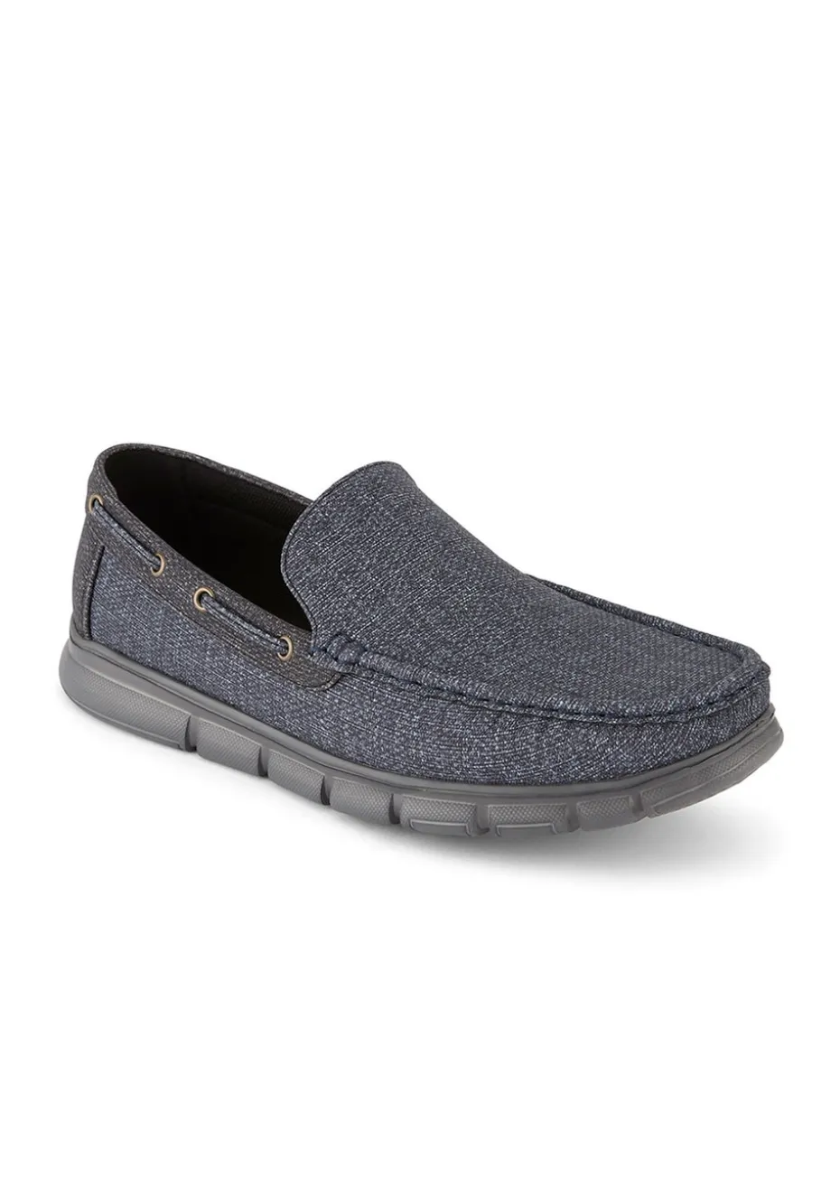 Cotton Traders Dark Blue Lightweight Slip On Shoes