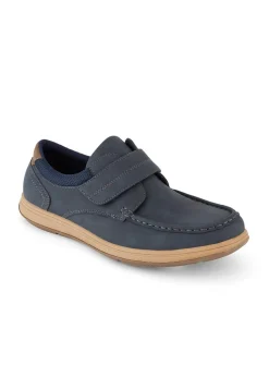 Cotton Traders Dark Blue Casual Adjustable Shoes