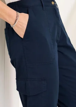 Cotton Traders Dark Blue Cargo Trousers