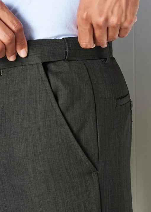 Cotton Traders Dark Green Flat Front Supreme Easy-Care Trousers