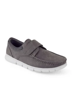 Cotton Traders Dark Grey Lightweight Adjustable Shoes