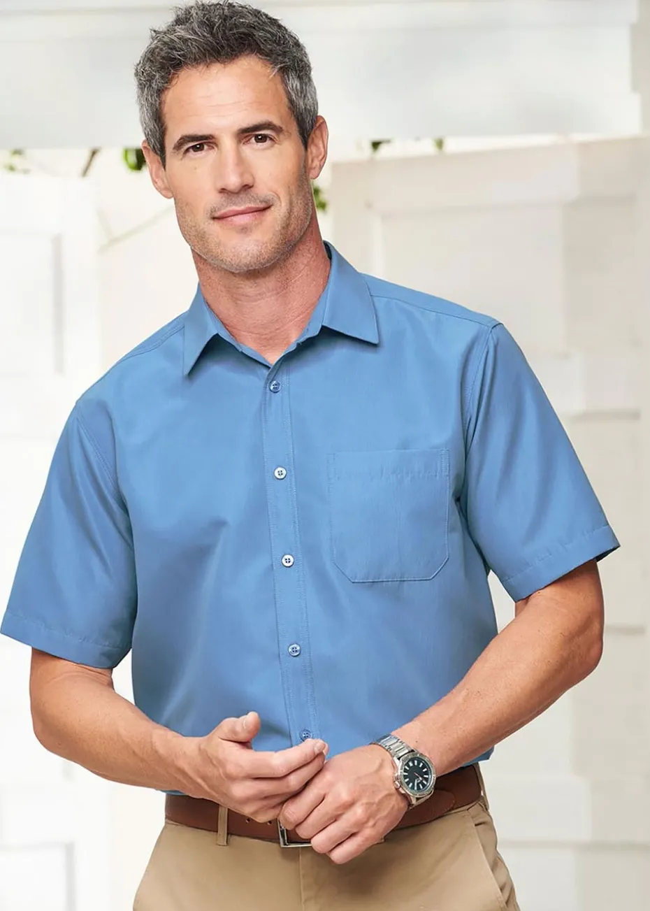 Cotton Traders Denim Short Sleeve Soft Touch Shirt