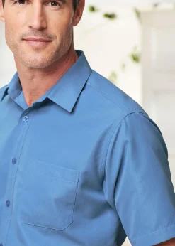 Cotton Traders Denim Short Sleeve Soft Touch Shirt