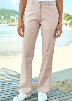 Cotton Traders Ecru Everyday Straight Leg Trousers
