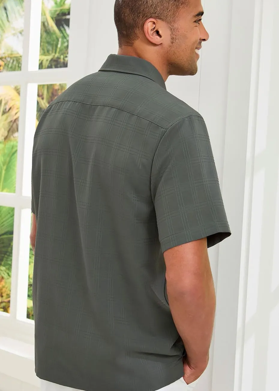 Cotton Traders Forest Green Short Sleeve Summer Soft Touch Shirt