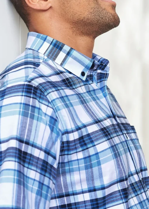 Cotton Traders Iris Short Sleeve Patterned Oxford Shirt