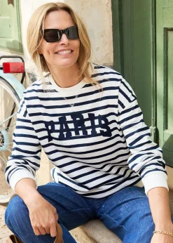 Cotton Traders Ivory Printed Sweatshirt