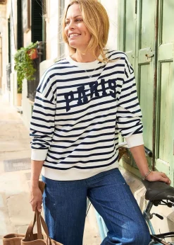 Cotton Traders Ivory Printed Sweatshirt