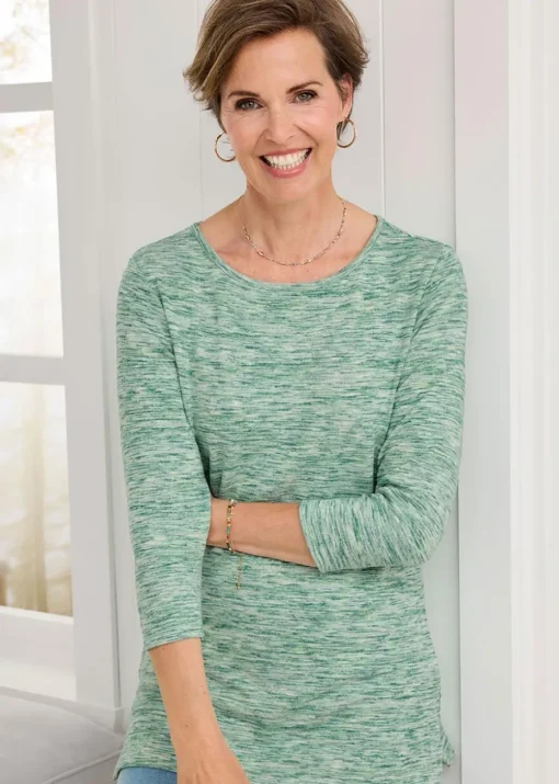 Cotton Traders Light Sage Soft Touch Tunic