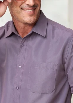 Cotton Traders Mauve Long Sleeve Soft Touch Shirt