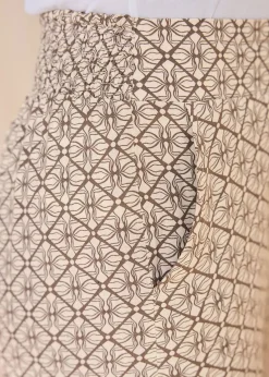 Cotton Traders Mink Wide Leg Pull On Trousers