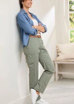 Cotton Traders Mint Cargo Trousers