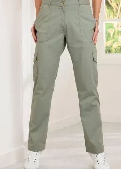 Cotton Traders Mint Cargo Trousers
