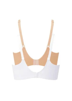 Cotton Traders Multi 2 Pack Abby Non-Wired Comfort Fit Bras