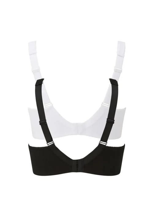 Cotton Traders Multi 2 Pack Rose Non-Wired Bras