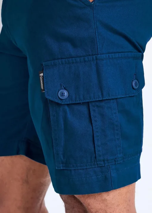Cotton Traders Navy Guinness Cargo Shorts