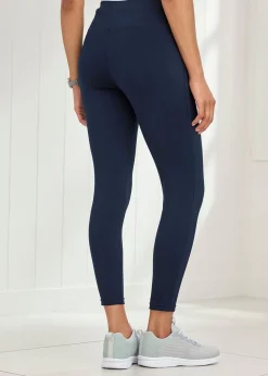 Cotton Traders Navy Stretch Leggings