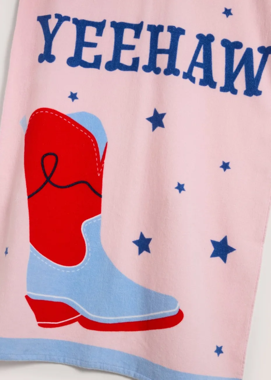 Cowboy Boot Beach Towel