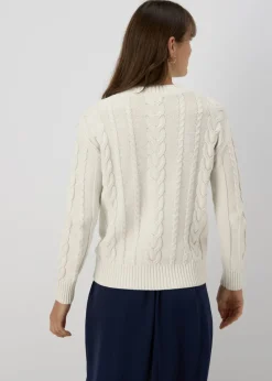 Cream Cable Knit Jumper