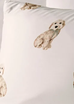 Cream Cockapoo Printed Duvet Set