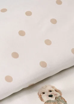 Cream Cockapoo Printed Duvet Set
