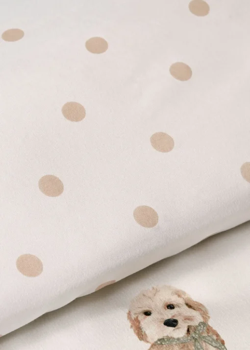 Cream Cockapoo Printed Duvet Set